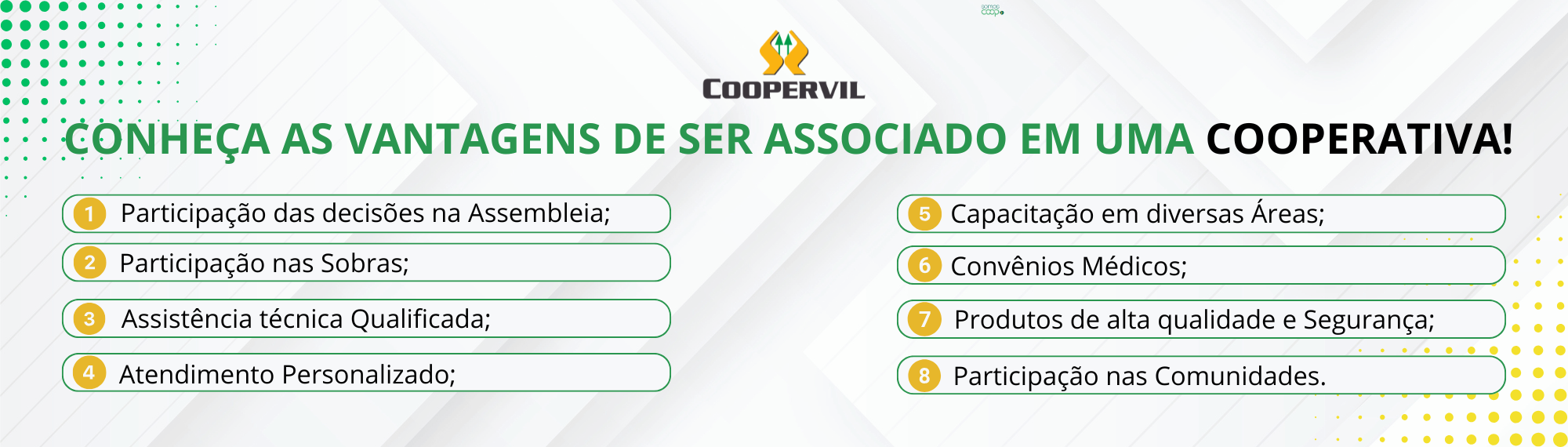 Vantagens de ser associado